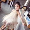 Vestido de Niña con Tirantes, Vestido Bordado, Vestido Suave de Tul, Nuevo Estilo de Verano, Ropa Infantil de Comercio Exterior, Al Por Mayor, Edades 2-7