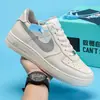 Zapatos para Hombre Aj 2024 Transfronterizos Nuevos Tenis Air Force One Casuales de Pareja Suela Gruesa Blancos Versátiles Zapatos de Skate para Hombre