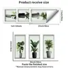 Pegatinas de Pared 3D Tridimensionales, Pegatinas de Pared de Plantas en Maceta, Pegatinas de Pared Decoración de Pared de Fondo para Sala de Estar, Pegatinas de Pared Autoadhesivas al por Mayor