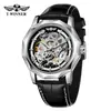 Nuevo Ganador Estilo Europeo y Americano Moda Masculina Casual Hueco Movimiento Mecánico Reloj Mecánico Automático