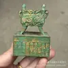 Antigüedades Imitación de Antigüedad Colecciones Varias Sello Ding de Doble Asa Sello de Aleación Decoración para Estudio Artesanías Adornos Venta al por Mayor