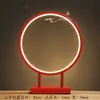 Nuevo Anillo de Luz LED de Hierro Forjado Estilo Chino con Quemador de Incienso de Flujo Inverso para Oficina, Hogar, Tienda, Sala de Té, Decoración de Casa de Huéspedes, Regalo, Estilo Tendencia Nacional
