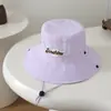 Sombrero de Cubeta Ligero de Secado Rápido para Niños con Parte Superior Plana, Sombrero de Sol Simple y Versátil para Bebés, Nuevo Sombrero de Sol para Senderismo de Verano