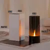 Luces de Velas Hotel Restaurante Atmósfera a la Luz de las Velas Accesorios de Decoración Acrílico Negro Llama Velas Electrónicas Transfronterizo