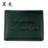 Funda de cuero para licencia de conducir funda protectora para tarjeta de identificación piel de vaca portatarjetas transparente
