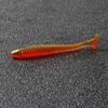 Atacado Amazon 50mm 0.6g Isca Soft T-Tail 10 Cores para Peixe Mandarim com Padrão Espiral, Fornecimento Exclusivo Cross-Border