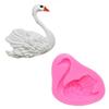 Par de Moldes de Silicone para Assar Cisne, Inserções para Sobremesa de Casamento, Moldes Decorativos Românticos Feitos à Mão para DIY de Resina Gesso