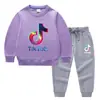 Conjunto de Ropa Infantil Transfronterizo Nuevo Primavera y Otoño 2026: Conjunto de Dos Piezas para Niños: Sudadera y Pantalón Largo, Atuendo de Algodón de Manga Larga de Color Sólido para Bebés