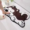 Alfombrilla de Baño Antideslizante de Secado Rápido para Piso de Fábrica, Alfombrilla para Pies, Alfombrilla para Puerta de Inodoro, Alfombrilla Absorbente de Agua para Baño del Hogar
