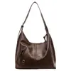 Bolsa Tote de Moda Retrô para Mulheres, Bolsa de Ombro Texturizada, Novo Estilo Verão 2026, Bolsa Transversal para o Dia a Dia, Bolsa de Ombro de Grande Capacidade