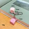 Llavero Creativo de Dados Macaron de Colores Juego de Bar Divertido Colgante Pequeño para Bolsa de Tamiz Regalo Pequeño