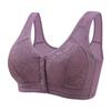 Chaleco con hebilla delantera para mujeres de mediana edad y mayores, ropa interior para mamá, sujetador cómodo para mujer, sujetador inalámbrico de talla grande para mujer respetuoso con la piel