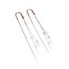 Aretes de Estrella de Plata Esterlina S925 Aretes Largos con Borla para Mujer Lujo Accesible Moda de Alta Gama Elegantes Versátiles Aretes Simples