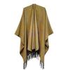 Estilo étnico feminino grande moldura dividida cashmere jacquard europeu e americano amazônico xale quente passarela capa