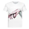 Directo de Fábrica Lote Verano Nuevo Halloween Personalidad Divertida Camiseta Estampada 3D Cuello Redondo Manga Corta para Hombre Fábrica Transfronteriza