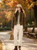 Venta caliente de AliExpress al por mayor transfronterizo 2026 nuevo estilo cuello alto textura de terciopelo estilo palacio retro chaqueta con botones