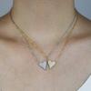 Collar con colgante de circonita cúbica con diseño de celebridades de Internet en plata S925, cadena de clavícula de moda con personalidad para mujer, joyería de comercio electrónico transfronterizo.