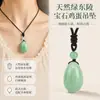 Colgante creativo de ágata de moda transfronterizo entre Europa y Estados Unidos, colgante de huevo, accesorios de joyería, collar de piedra de cristal natural