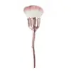 Pincel de Maquiagem Flor de Rosa, Cabo Floral Curvo para Blush em Pó Iluminador, Pincel Cosmético Decorativo