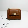 Cartera Nueva Corta para Mujer Transfronteriza, Color Sólido Simple, Bordado Vintage de Alta Gama, Cartera para Mujer con 70% de descuento, Al por Mayor en Stock