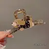 Nuevo Modelo 2025 Diseño Sencillo Pinza para el Cabello de Tiburón con Forma de Ola para la Parte Trasera de la Cabeza, Pinza Grande de Gama Alta para Mujeres