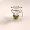 Puxador de Móveis Alto Padrão Luxo Estilo Europeu Cristal Octogonal Furo Único Puxador de Gaveta Mesa de Cabeceira Armário Puxador de Armário de Sapatos