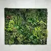 Parede de Plantas Parede de Fundo de Plantas Verdes Decoração de Parede Interna Varanda Cabeça de Porta Tridimensional Gramado Artificial Biônico