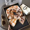 Bufanda de Seda de Hangzhou 100% Seda de Morera Hoja de Arce Otoñal Bufanda de Seda Doble Capa Doble Cara Bufanda Larga de Seda para Mujer Cinta