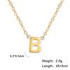 Collar de acero de titanio con corte transfronterizo de 26 letras, joyería que no se desvanece, nicho femenino, colgante de collar de acero inoxidable de alta gama