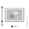 Póster de Arte Abstracto Nórdico con Estilo Ligero - Pintura Decorativa Estilo Póster para Fondo de Sofá de Sala de Estar, Arte de Pared Estilo Crema Vintage
