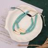 Pulsera de Cuentas de Arroz Coloridas Hecha a Mano, Pulsera de Cuentas Coreana Dulce y Elegante para Estudiantes, Versátil y Única Estilo Bosque