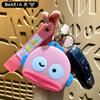 Bolsa de Monedas Creativa Linda de Pez Payaso Llavero Colgante de Bolsa Cadena de Llaves de Dibujos Animados Cabeza Colgante para Bolsa de Auriculares Regalo Pequeño