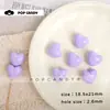 Cuentas Acrílicas de Color Natural en Forma de Corazón con Agujero Recto para Cadenas de Teléfono y Llaveros DIY, Cuentas Sueltas que No se Desvanecen