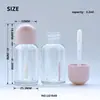 Tubo Personalizado para Brillo de Labios 3.2m L Transfronterizo Gama Alta DIY Tubo Vacío para Brillo de Labios Rojo Degradado Embalaje Redondo para Brillo de Labios