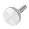 Tornillos de apriete manual moleteados de acero al carbono de cabeza alta, tornillos de apriete manual de cabeza grande escalonados con zincado blanco, pernos de ajuste m3m4m8m10