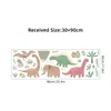 Br93934 Jurásico Lindo Dibujo Animado Pequeño Dinosaurio Autoadhesivos de Pared Estilo Ins Guardería Habitación Infantil Pegatinas Decorativas