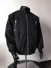 Diseño de Cremallera Sentido Chaqueta Crock Negra para Hombre Primavera y Otoño Estilo Americano Retro Estilo Funcional Cuello Vertical Chaqueta Bomber