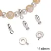 Aleación Estilo Chino Nuevo Separador de Tres Vías Perla Redonda Flor Mariposa Corazón Pequeño Colgante Hecho a Mano DIY Pulsera Collar Accesorios