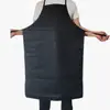 Delantal de cuero suave para cocina para hombres y mujeres, con manchas de aceite, industrial para matadero de pescado, de cuero, impermeable, resistente a la suciedad acuática