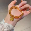 Pulsera de Amatista Fantasma Blanca de Cristal Natural Lujo Accesible Pulsera de Cristal Blanco Aguamarina de Gama Alta Pulsera de Moda para Mujer
