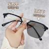 Gafas fotosensibles metálicas que cambian de color, con doble haz, miopía, ajustables en grados, montura grande, montura media montura, montura plana.