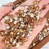 Rhinestones de Forma Mixta para Uñas, Rhinestones Irregulares de Cristal Brillante, Colores Mixtos, Forma de Corazón Torcido, Decoraciones de Uñas Estilos Mixtos de Caramelo de Hielo
