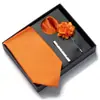 Diseño Formal de Color Sólido Corbata para Hombre Lujo Caja de Regalo de 4 Piezas Accesorios para Traje de Hombre Accesorios para Negocios y Bodas
