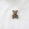 Nova versão coreana de acessórios de plástico com furo traseiro de borracha cor macaron urso acessórios de cabelo cocar anel de cabelo vendas diretas da fábrica