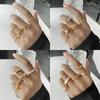 Anel de fronteira estilo francês design de nicho feminino joias de alto senso atacado anel de diamante borboleta amor terno tudo combinando