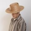 Sombrero de paja de ala ancha con hojas de palma, tejido a mano, estilo casual de primavera y verano, estilo europeo y americano, protector solar para exteriores, transfronterizo