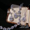 Pulseira de gema gota de princesa Rio das Estrelas banhada em ouro 18K brincos de zircônia de alto quilate gota colar
