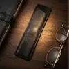 Estuche de Cuero Personalizado para Pluma Fuente Moda Transfronteriza Estuche Suave de Piel PU para Bolígrafos y Lápices Estuche Portátil para Bolígrafos de Papelería