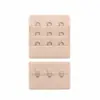 En Stock Colorido Tres Filas Dos Botones Acero Inoxidable Poliéster Negro y Blanco Sujetador de Pecho Hebilla de Tres Filas Fabricante