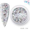 Amazon Holograma a Laser Nail Art Glitter Lantejoulas Pó de Unha Brilhante Prata Unha Unha Colorida Arte Joias